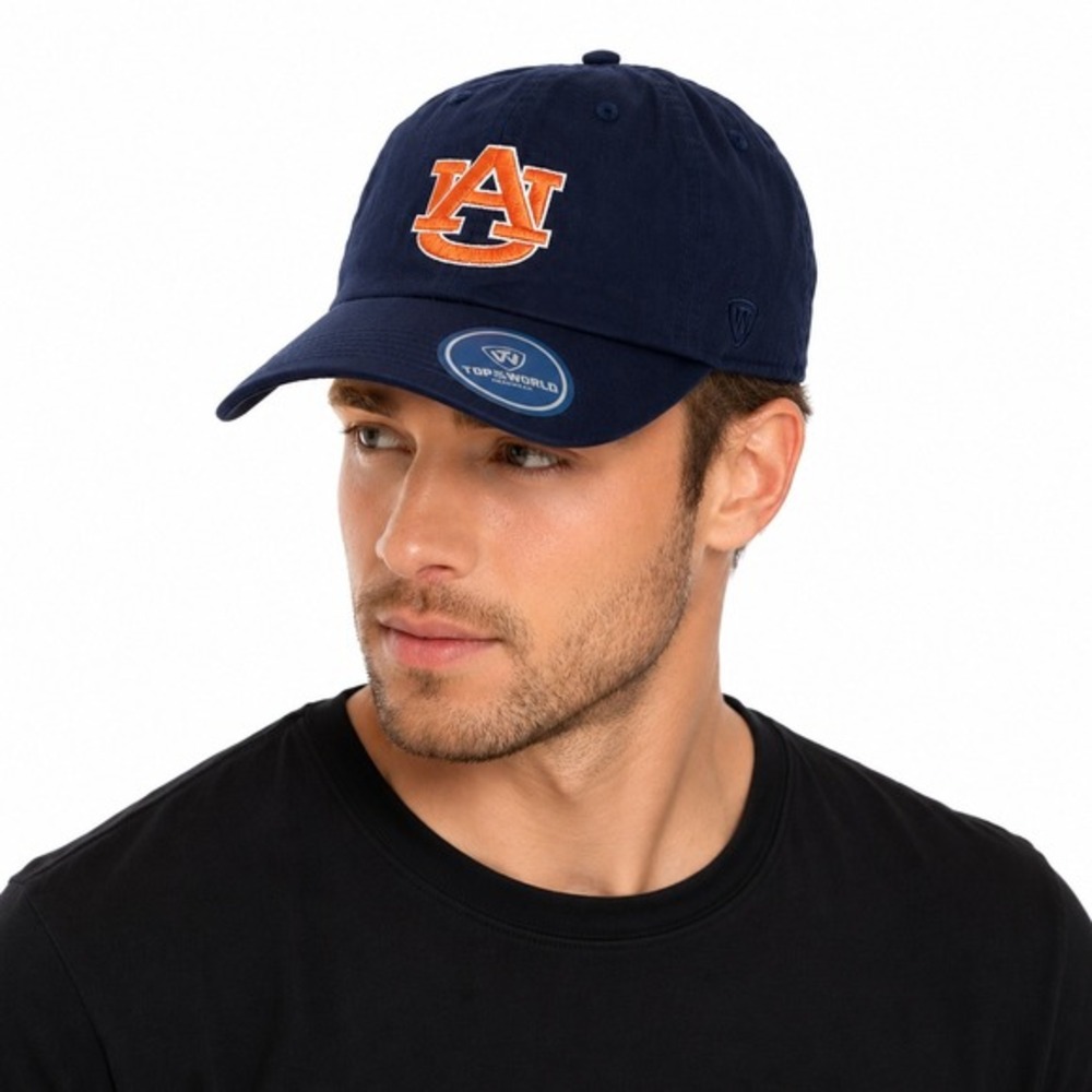 Auburn Tigers Top of the World Navy Blue Adjustable Hat AU Logo Cotton 78-14
